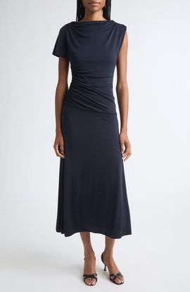 Cinq à Sept Cinq à Sept Avielle Cowl Neck Midi Dress