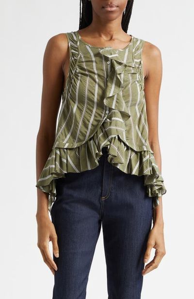 Cinq à Sept Cinq à Sept Azura Ruffle Sleeveless Top