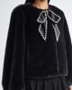 Cinq à Sept Cinq à Sept Benson Satin Bow Faux Fur Coat - 5