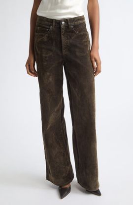 Cinq à Sept Cinq à Sept Betsy Flocked Bootcut Jeans