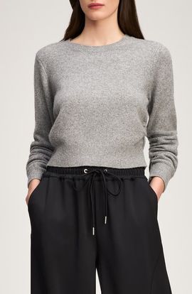 Cinq à Sept Cinq à Sept Birdie Crop Cashmere Pullover Sweater