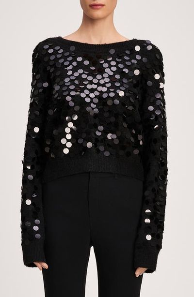 Cinq à Sept Cinq à Sept Briana Paillette Pullover Sweater