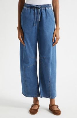 Cinq à Sept Cinq à Sept Brooks Barrel Leg Drawstring Ankle Jeans