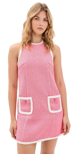 Cinq à Sept Cinq à Sept Contrast Auden Dress Elle Pink/White