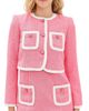 Cinq à Sept Cinq à Sept Contrast Auden Jacket Elle Pink/White - 1