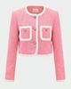 Cinq à Sept Cinq à Sept Contrast Auden Jacket Elle Pink/White - 2