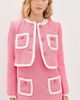 Cinq à Sept Cinq à Sept Contrast Auden Jacket Elle Pink/White - 3