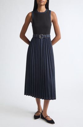 Cinq à Sept Cinq à Sept Crosby Pleated Midi Dress