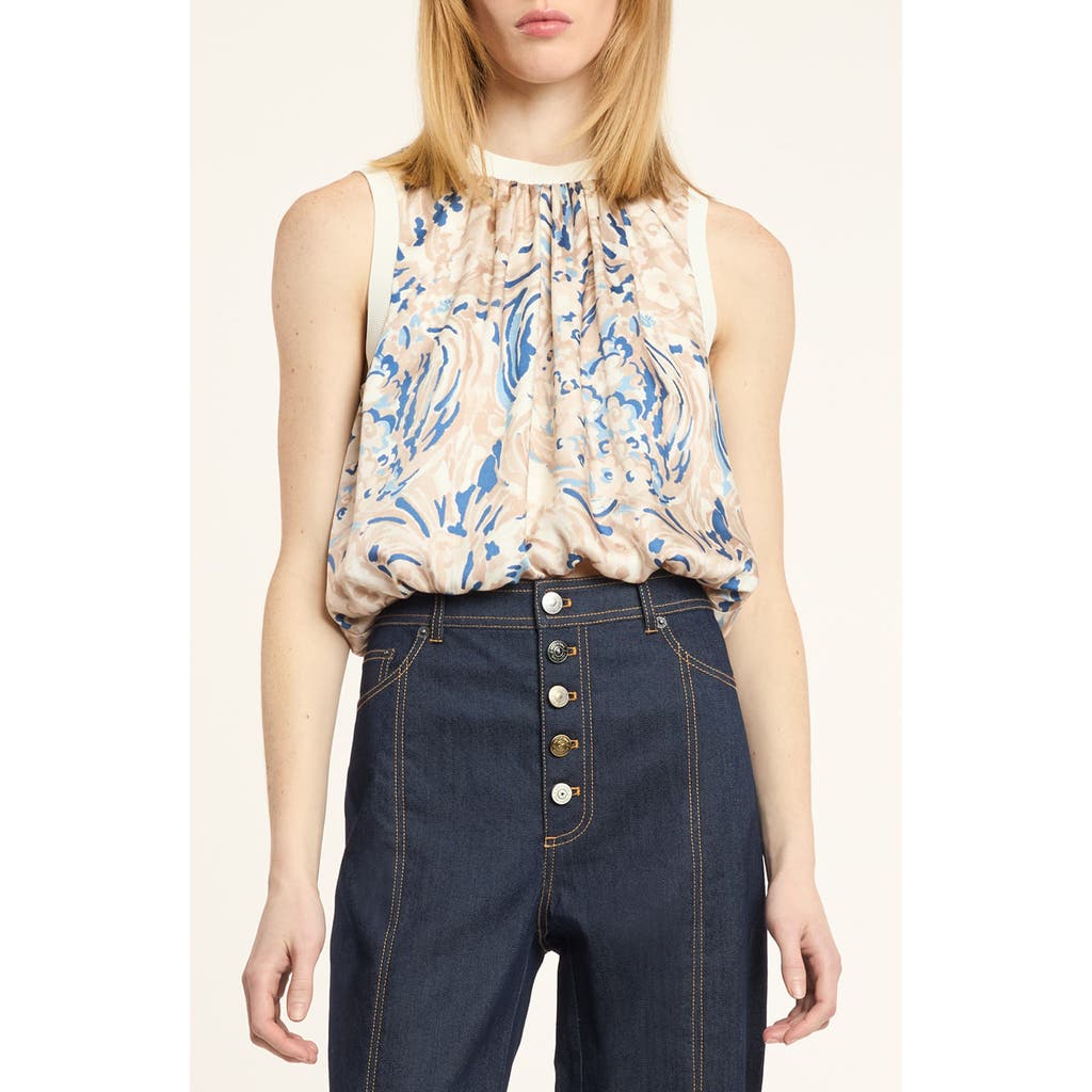 Cinq à Sept Cinq à Sept Daisy Swirl Sleeveless Top