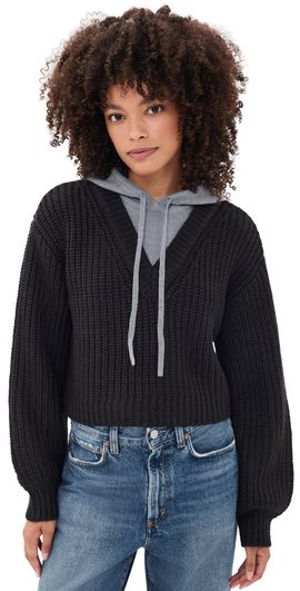 Cinq à Sept Cinq à Sept Deidre Pullover Black/Heather Grey