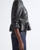 Cinq à Sept Cinq à Sept Delanie Faux Leather Peplum Jacket - 4
