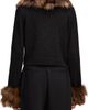 Cinq à Sept Cinq à Sept Della Faux Fur Trim Cardigan - 2