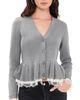 Cinq à Sept Cinq à Sept Dolly Cardigan Heather Grey/Ivory - 1