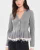 Cinq à Sept Cinq à Sept Dolly Cardigan Heather Grey/Ivory - 2