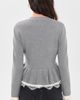 Cinq à Sept Cinq à Sept Dolly Cardigan Heather Grey/Ivory - 3