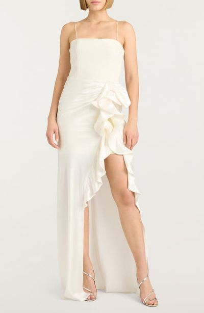 Cinq à Sept Cinq à Sept Drina Ruffle Column Gown