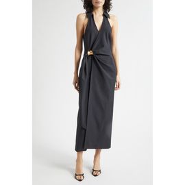 Cinq à Sept Cinq à Sept Enez Bangle Halter Neck Midi Dress