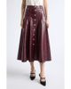 Cinq à Sept Cinq à Sept Faux Leather Midi Skirt - 1