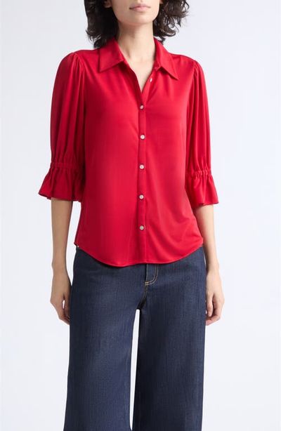 Cinq à Sept Cinq à Sept Fiona Matte Jersey Top