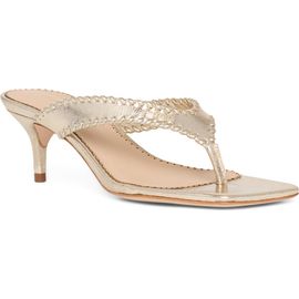 Cinq à Sept Cinq à Sept Frankie Metallic Kitten Heel Sandal
