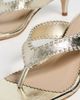 Cinq à Sept Cinq à Sept Frankie Metallic Kitten Heel Sandals Light Gold - 6