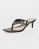 Cinq à Sept Cinq à Sept Frankie Zebra Haircalf Kitten Heel Sandals Black/Ivory - 2