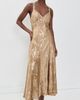 Cinq à Sept Cinq à Sept Gilded Peony Thalie Dress Golden Glow - 2