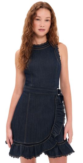 Cinq à Sept Cinq à Sept Guipure Lace Mahlia Dress Indigo