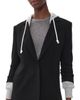 Cinq à Sept Cinq à Sept Hooded Khloe Blazer Black/Heather Grey - 1