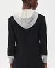Cinq à Sept Cinq à Sept Hooded Khloe Blazer Black/Heather Grey - 3
