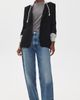 Cinq à Sept Cinq à Sept Hooded Khloe Blazer Black/Heather Grey - 5