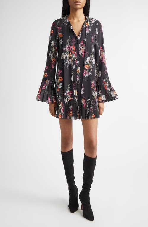 Cinq à Sept Cinq à Sept Iris Bouquet Alinda Long Sleeve Shirtdress