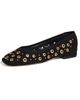 Cinq à Sept Cinq à Sept Ivy Mixed Hardware Ballet Flats Black - 1