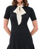 Cinq à Sept Cinq à Sept Janis Mini Dress Black/Gardenia - 1