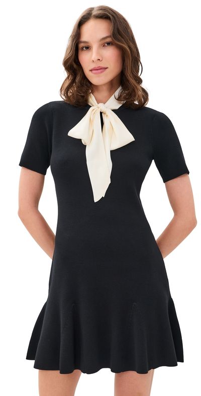 Cinq à Sept Cinq à Sept Janis Mini Dress Black/Gardenia