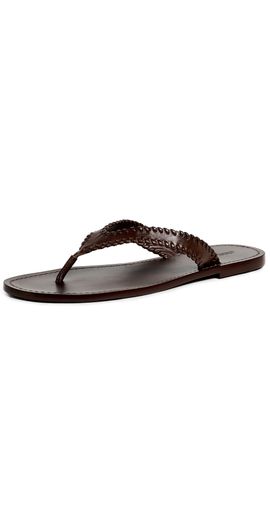 Cinq à Sept Cinq à Sept Jessica Leather Sandals Chocolate