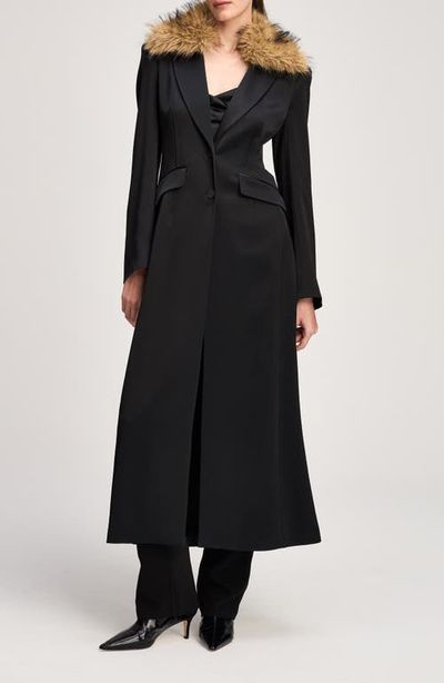 Cinq à Sept Cinq à Sept Jyn Faux Fur Collar Coat