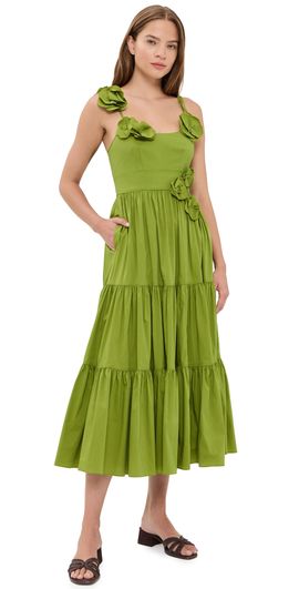 Cinq à Sept Cinq à Sept Kael Dress dark lime