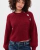 Cinq à Sept Cinq à Sept Keren Baroque Embellished Pullover berrywine - 2