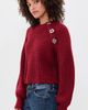 Cinq à Sept Cinq à Sept Keren Baroque Embellished Pullover berrywine - 4