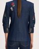Cinq à Sept Cinq à Sept Khloe Rhinestone Roses Denim Blazer - 2