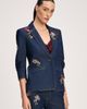 Cinq à Sept Cinq à Sept Khloe Rhinestone Roses Denim Blazer - 3