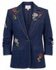 Cinq à Sept Cinq à Sept Khloe Rhinestone Roses Denim Blazer - 4