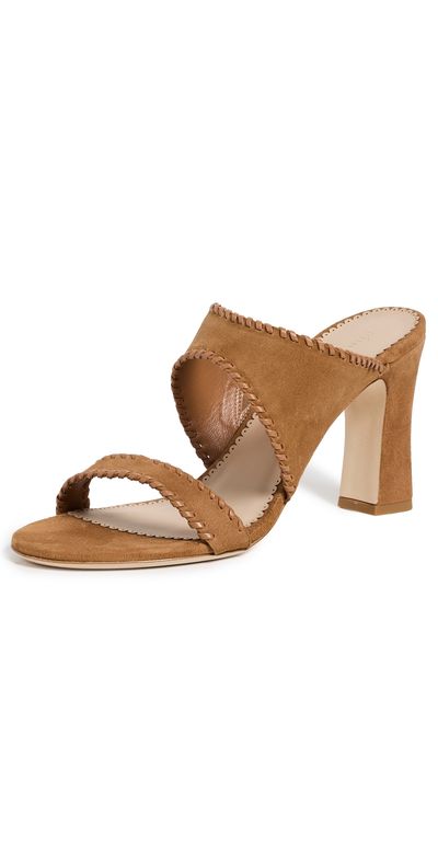Cinq à Sept Cinq à Sept Kora Suede Sandals Toffee