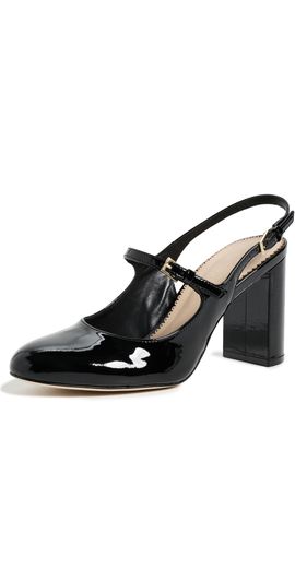 Cinq à Sept Cinq à Sept Lola Patent Slingback Heels Black