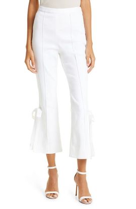 Cinq à Sept Cinq à Sept Lou Bow Detail Flare Leg Jeans