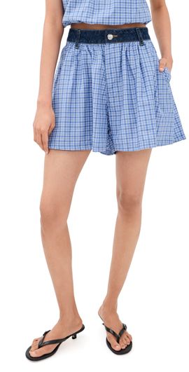 Cinq à Sept Cinq à Sept Madalyn Shorts Bleu Crush/Ultramarine Multi
