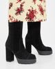 Cinq à Sept Cinq à Sept Marley Suede Lug Sole Platform Boots Black - 3