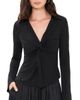 Cinq à Sept Cinq à Sept Matte Jersey Mckenna Top Black - 1