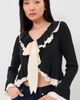 Cinq à Sept Cinq à Sept Melinda Cardigan Black/Gardenia - 2